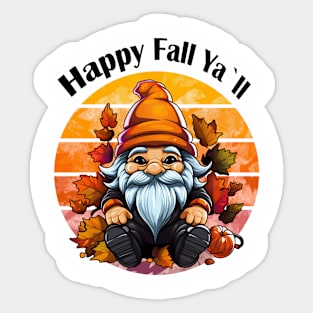 Happy Fall Ya`ll Sticker